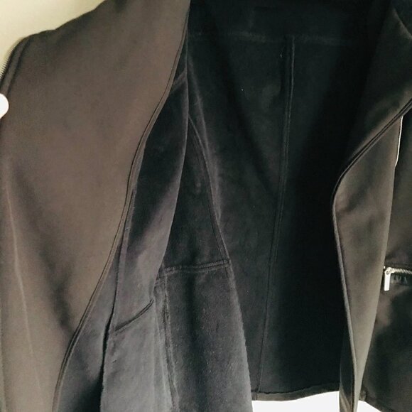 Michael Kors Black Anorak Jacket Coat Hooded Zip Closure Size XL - Picture 5 of 9